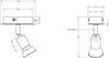LED Wandstrahler NIMES Metall Silber, Breite 5cm Bild 3