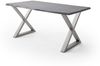 Baumkantentisch >Calabria< in Akazie grau lackiert - 180x77,5x100 (BxHxT) Bild 2