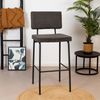Bronx71 Barhocker Espen Eco-Leder anthrazit 64 - 77 cm Bild 2