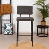 Bronx71 Barhocker Espen Eco-Leder anthrazit 64 - 77 cm Bild 4