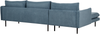 Ecksofa 4-Sitzer VINTERBRO Chenillegewebe Blau rechtsseitig Bild 5