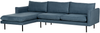 Ecksofa 4-Sitzer VINTERBRO Chenillegewebe Blau rechtsseitig Bild 4