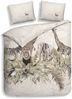 Heckettlane Renforce Bettwäsche 135x200 Naya Safari Sand Elefant Giraffe Löwe Zebra Bild 3