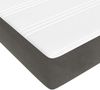 vidaXL Taschenfederkernmatratze Mittel Dunkelgrau 120x200x20 cm Samt 347769 Bild 5