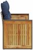 vidaXL Gartensofa mit Kissen 2-Sitzer Grau Poly Rattan 366161 Bild 5