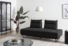 Sofa 3-Sitzer FAXEN Stoff, Schwarz, 86 x 90 x 184 cm Bild 3