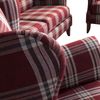 Sofa 2,5-Sitzer Katria Bezug Flachgewebe Buche nussbaum / rot 22858 Bild 5
