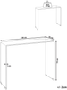 Konsolentisch KENDALL Sicherheitsglas Braun Bild 2