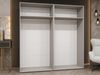 Kleiderschrank Veluna II 200 (Farbe: Cashmere / Cashmere + Schwarz) Bild 3