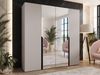 Kleiderschrank Veluna II 200 (Farbe: Cashmere / Cashmere + Schwarz) Bild 2