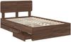 vidaXL Bettrahmen Braun Eichen-Optik 135 x 190 cm Holzwerkstoff 3412198 Bild 5