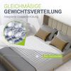 Juskys Gewichtsdecke 135x200 – weiß, beschwerte Schlafdecke mit Glasperlen, Baumwolle & Mikrofaser, entspannend & schlaffördernd bei Unruhe – 7 kg Bild 3