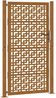 vidaXL Gartentor 100x175 cm Verwitterungsstahl Kreuzdesign 4101007 Bild 2