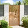 vidaXL Gartentor 100x175 cm Verwitterungsstahl Kreuzdesign 4101007 Bild 1