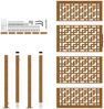 vidaXL Gartentor 100x175 cm Verwitterungsstahl Kreuzdesign 4101007 Bild 5