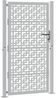 vidaXL Gartentor 100x175 cm Verwitterungsstahl Kreuzdesign 4101007 Bild 3