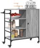 vidaXL Küchenwagen Grau Sonoma 87,5x38,5x84,5 cm Holzwerkstoff 842389 Bild 5