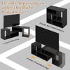 COSTWAY TV-Schrank TV-Regal freie Kombination, mit offenen Regalen, 110-134,5cm Bild 3