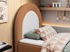 Kinderbett NEST, Boxspringbetten für Kinderzimmer, Jugendbett, Einzelbett mit Matratze 90 x 180 cm - Orange Stoff - Topper T25 Bild 3