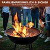 Teleskop-Grillgabel 4er Set, inkl. Tasche, ausziehbar, Edelstahl & Bambus Bild 5