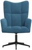 vidaXL Relaxsessel Blau Samt, Drehbar [328105] Bild 3