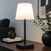 2x LED Tischleuchte, schwarz, Touchdimmer, Akku, H 25,5 cm Bild 2