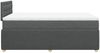 vidaXL Boxspringbett mit Matratze Dunkelgrau 120x200 cm Stoff 3287438 Bild 5