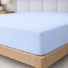 Degrees Home - Collection - Spannbettlaken – 100% Polyester, Hochwertige Mikrofaser, Rundum-Gummizug, Atmungsaktiv & Pflegeleicht, Oeko-Tex Standard 100-90 X 200 X 33- hellblau Bild 1