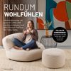 Lumaland Loungeset Sitzsack Lounge Teddy 320L, Indoor-Bezug - weich waschbar - perfekt fürs moderne Zuhause Bild 4