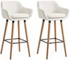 2er Set Barhocker Grant Kunstleder, weiß Bild 2