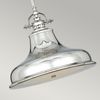 Hängeleuchte, Deckenlampe, Metall Glas, Silber Bild 3