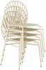 Vente-unique - CEDEIRA Garden dining set Metall Beige - B 58,5 cm x H 82 cm x L 50 cm Bild 4