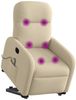 vidaXL Elektrischer Massagesessel mit Aufstehhilfe Creme Stoff 3303010 Bild 3