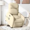 vidaXL Elektrischer Massagesessel mit Aufstehhilfe Creme Stoff 3303010 Bild 2
