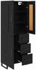 vidaXL Highboard Schwarz Eichen-Optik 69,5 x 34 x 180 cm Holzwerkstoff 3416280 Bild 5