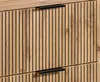 Vente-unique - MADELA Waschbeckenmöbel Holz, Platte SchwarzBeige - B 46 cm x H 57 cm x L 140 cm Bild 4