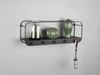 MIRRORS AND MORE 'Liandra' Wandregal mit Garderobe Metall, schwarz, 50x15x18cm Bild 1