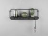 MIRRORS AND MORE 'Liandra' Wandregal mit Garderobe Metall, schwarz, 50x15x18cm Bild 5