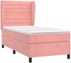 vidaXL Boxspringbett mit Matratze Rosa 100x200 cm Samt 3129260 Bild 3