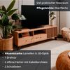 KHG TV-Lowboard 2 Schubladene 1-türig inkl. offene Fächer Scandi, TV-Bank aus Holzwerkstoff Eiche foliert für Wohnzimmer, 138 x 44 x 40 cm (B/H/T) Bild 5