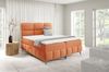 Boxspringbett Schlafzimmerbett CHARLIE 180x200cm Stoff Fibi Apricot Bild 1