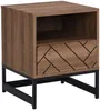 Vente-unique - CARATANA Bedside table Holz, Platte Braun - B 40 cm x H 50 cm x L 40 cm Bild 2