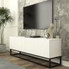 TV-Lowboard Verpsboga langes Gestell 135x32x47 cm Weiß [en. casa] Bild 5