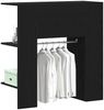 vidaXL Flurschrank mit Regal Schwarz Eichen-Optik 97,5 x 37 x 99 cm 862791 Bild 3