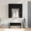 vidaXL Flurschrank mit Regal Schwarz Eichen-Optik 97,5 x 37 x 99 cm 862791 Bild 4