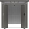 Metall Gerätehaus Modell Style 4,45 m² Alu Grau Bild 5