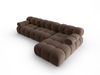 Micadoni Modulares Ecksofa Bellis 4-Sitzer Rechts Samt Bluvel Dunkelbraun Bild 3