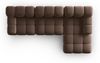 Micadoni Modulares Ecksofa Bellis 4-Sitzer Rechts Samt Bluvel Dunkelbraun Bild 5