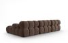 Micadoni Modulares Ecksofa Bellis 4-Sitzer Rechts Samt Bluvel Dunkelbraun Bild 4