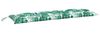 vidaXL Gartenbank-Auflage Blattmuster 150x50x7 cm Oxford-Gewebe 378972 Bild 4